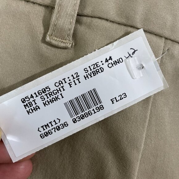 NWOT Lands' End Men’s Size 42 Straight Fit Khaki Chino Pants Cotton Blend - Picture 6 of 7